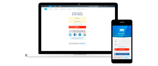 Imagen de acceso a Mi Telmex